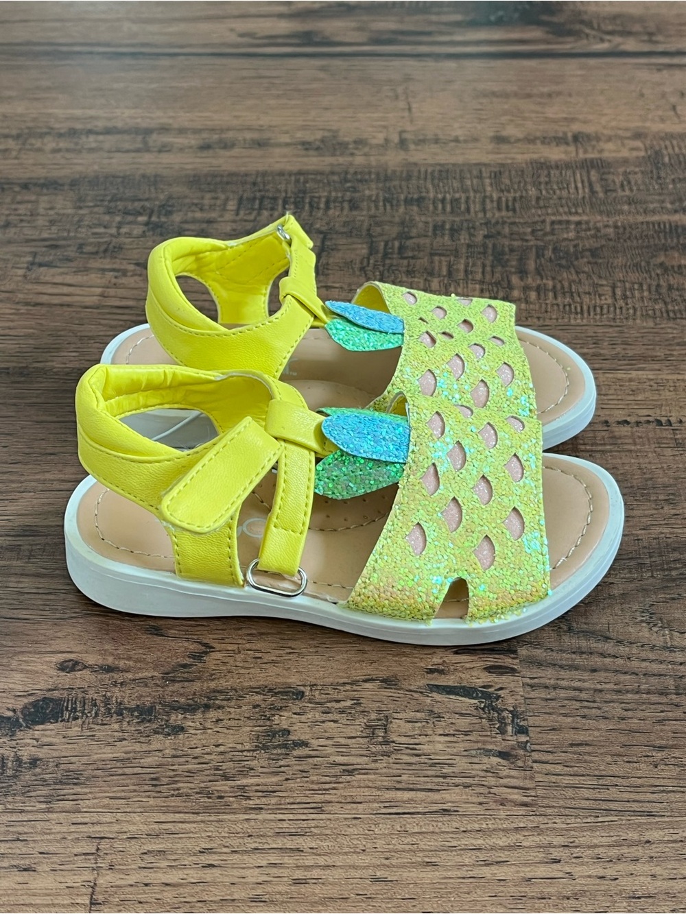 Sugar Toddler Sandals ‘Yellow Pineapple’ (size 8)